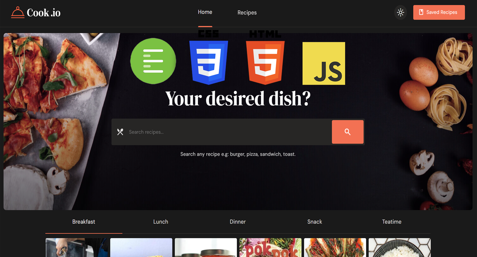 Cook.io – Recipe Search App
